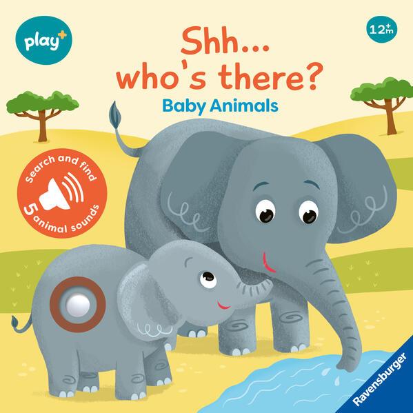 Immagine prodotto Ravensburger Play+ Shh... Chi c'è? Animali per bambini (Il mio primo libro dei suoni da cercare e trovare) (Inglese)