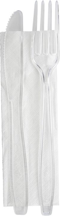 Produktbild Ejs Besteck-Set aus PS 5415.1001 Messer,Gabel,Serviette 50 Stk. (50 x)