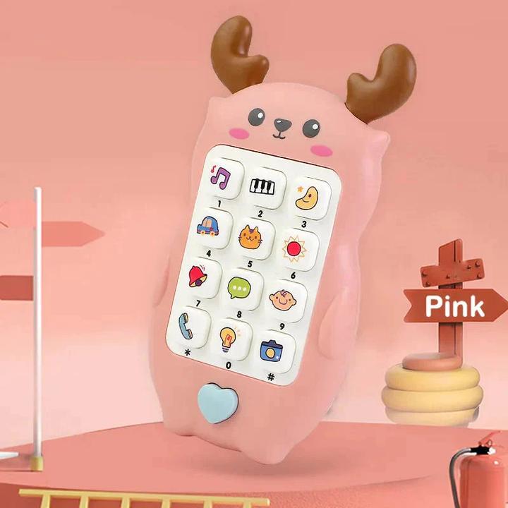 Activity Board Jouet téléphonique pour bébé Téléphone musical Jouet de sommeil avec anneau de dentition Simulation