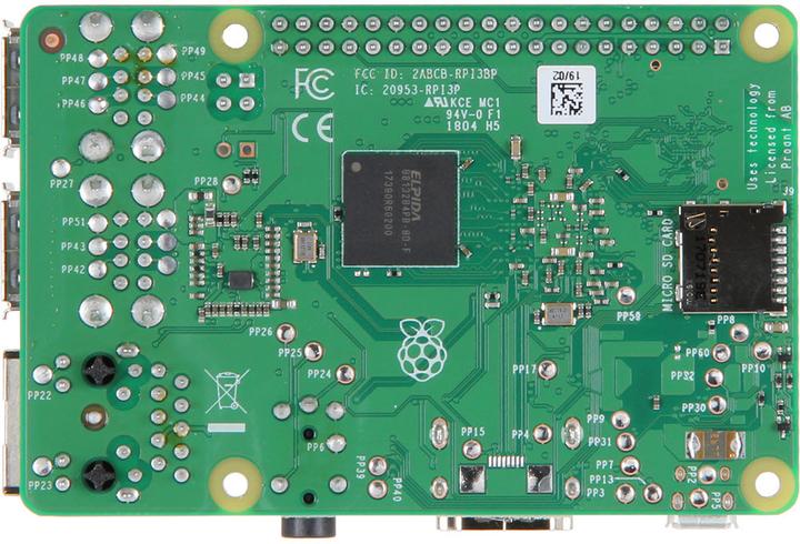 Actual product image Raspberry Pi 3 Model B+