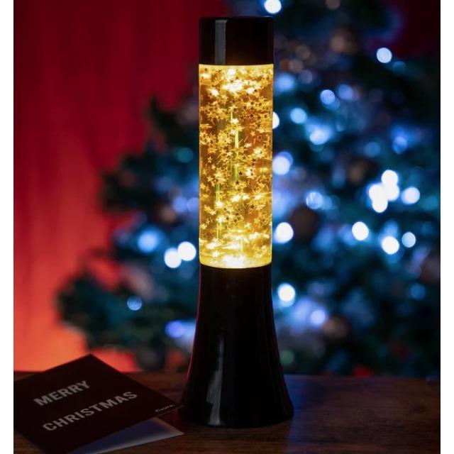 Actual product image Fisura Mini lava lamp black & glitter stars