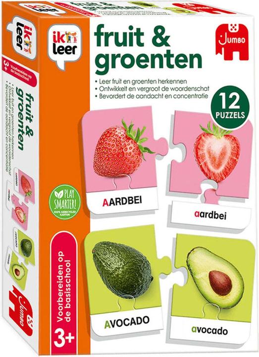 Image du produit Jumbo J'apprends les fruits et légumes (Anglais, Allemand, Néerlandais)
