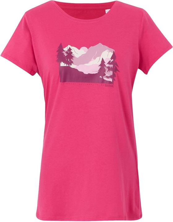 Actual product image Regatta Womens/Ladies Breezed V Pine Tree T-Shirt (50 D)