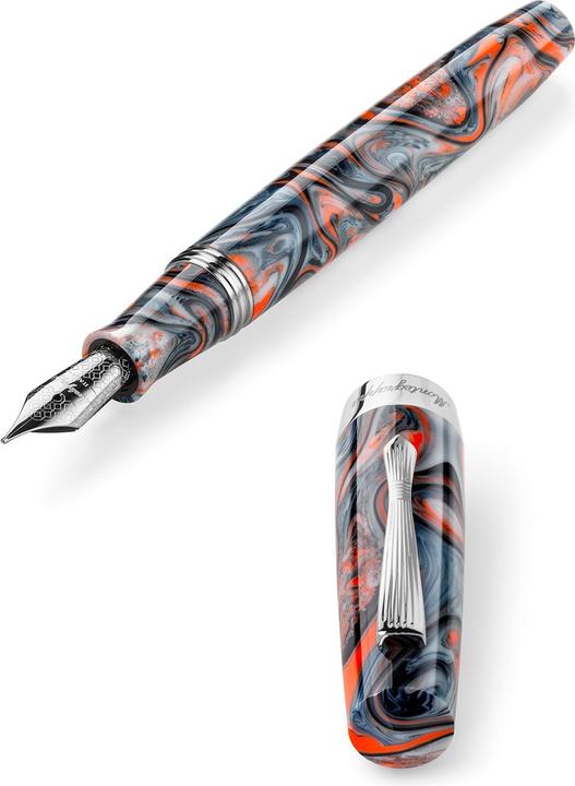 Immagine prodotto Montegrappa Ise2r3ar 1 mg Penna Stilografica, Elmo 02, Croda Rossa, Pennino Acciaio M