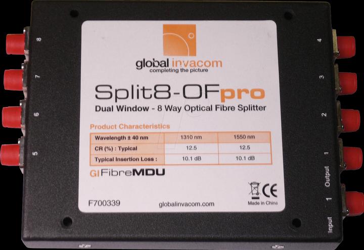 Invacom Splitter ottico a 8 vie
