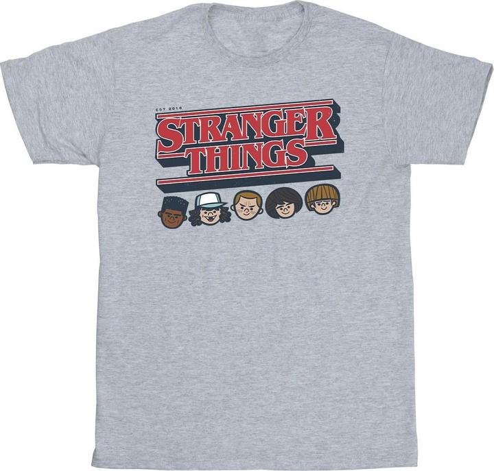 Netflix Stranger Things Caricature Logo TShirt Jungen