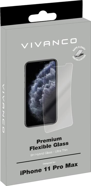 Immagine prodotto Vivanco Proteggi schermo ibrido 2D per iPhone 11 Pro Max (1 Pezzo/i, Apple iPhone 11 Pro Max)