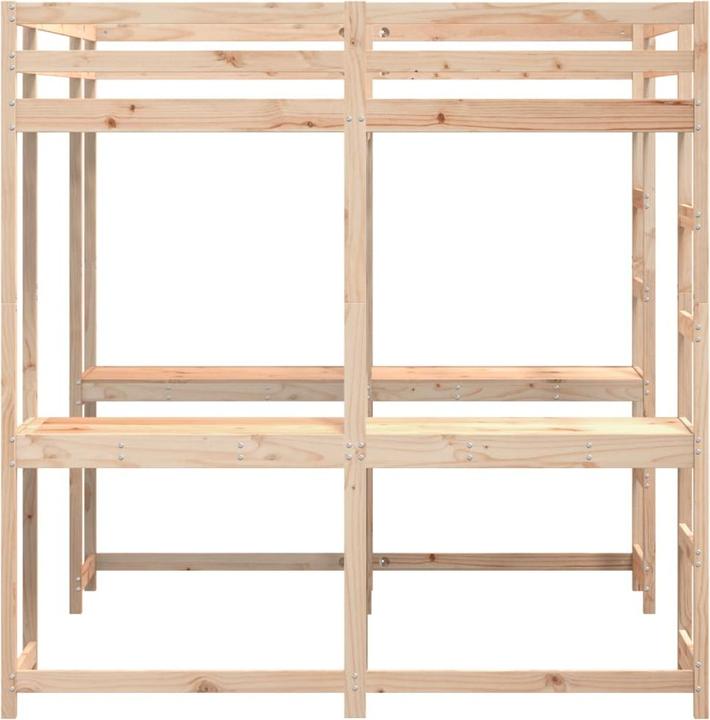 Produktbild VidaXL Hochbett mit Schreibtisch & Leiter (180 x 200 cm)