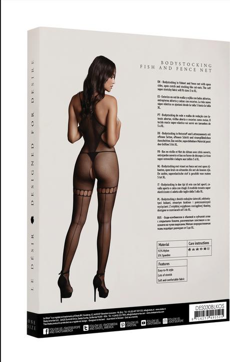 Immagine prodotto Le Désir Net High Neck Bodystocking (Taglia unica)
