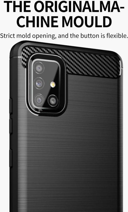 Image du produit Cadorabo TPU Ultra Slim carbon edelstahl Combi Cover (Samsung Galaxy M40s)