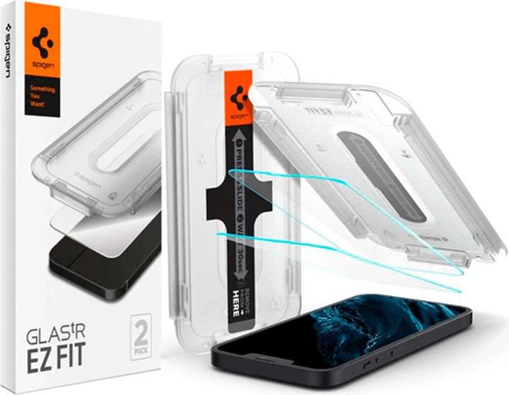 Actual product image Spigen EZ Fit Glass.tR (1 Piece, Apple iPhone 13 Pro Max)