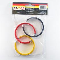 Kögler Deutschland Armbänder, Germany, rot schwarz gelb (6 cm)