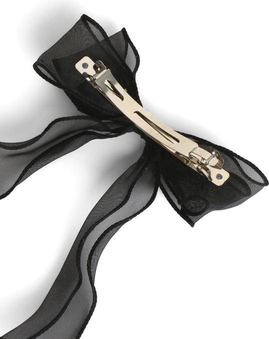 Immagine prodotto Trisa Fermaglio alla francese con fiocco e scrunchie nero