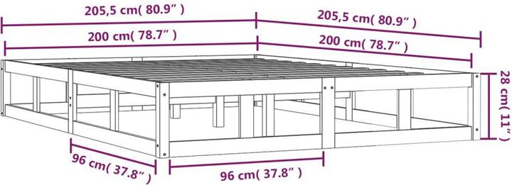 Produktbild VidaXL Seven (200 x 200 cm)