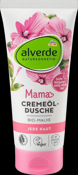 Actual product image dm alverde Mom cream oil shower organic mallow