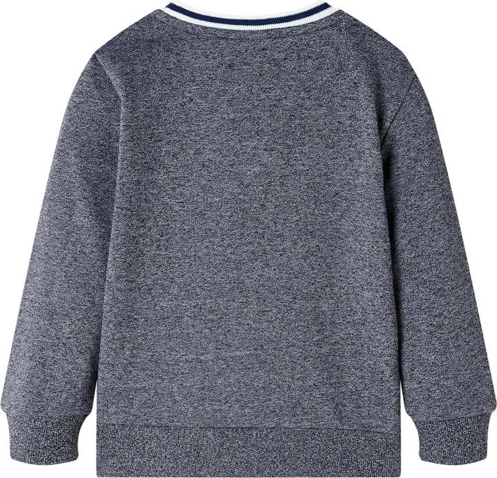 Actual product image VidaXL Children's sweatshirt navy blue melange 140,Material: 80 (140)