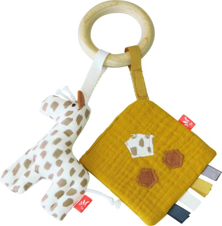 Immagine prodotto Kikadu Anello per dentizione Giraffa con panno scintillante
