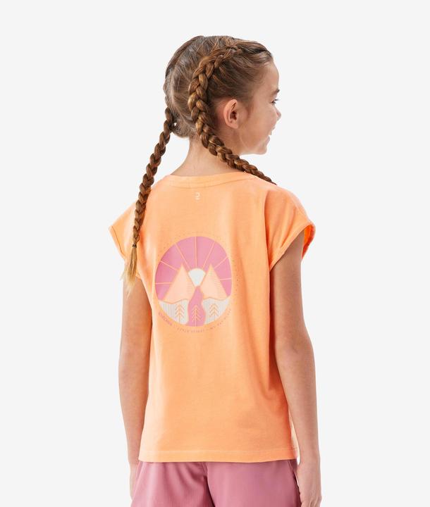 Actual product image Quechua T-Shirt Kinder Grösse 122–170 Wandern - NH100 orange (122, 128, 134, 140, 146, 152, 158, 164, 170, 125 B, 130 B)
