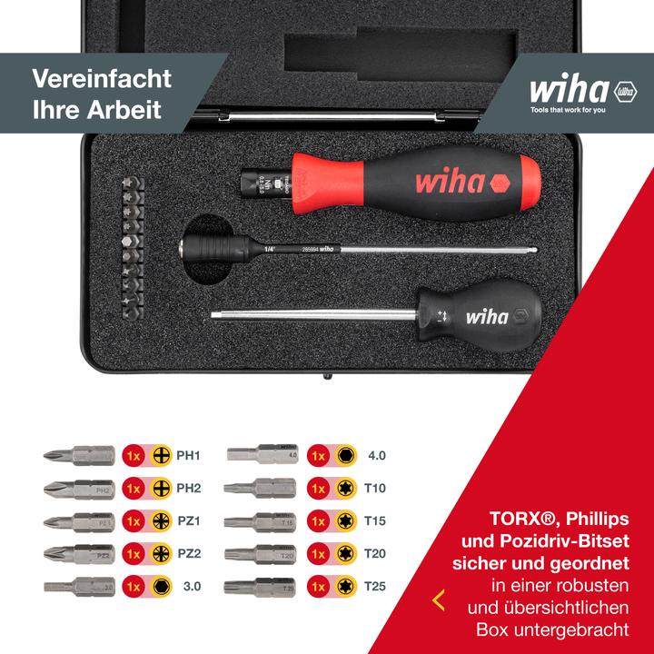 Immagine prodotto Wiha Set di cacciaviti dinamici (Pin-torx, esagono)