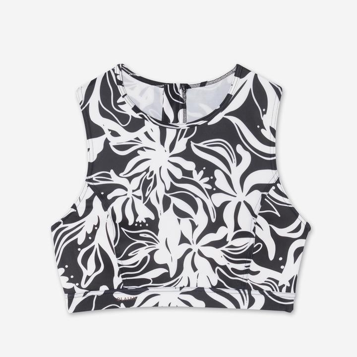 Image du produit Olaian Haut de maillot brassière de surf Femme - Carla noir et blanc (75 C)