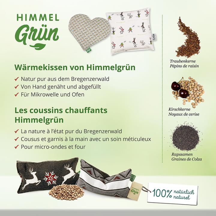 Actual product image Himmelgrün Cherry pit cushion (30 x 20 cm)