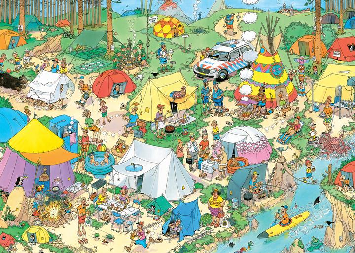 Actual product image Camping im Wald (1000 pieces)