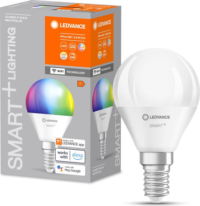 Image du produit Ledvance Smart+ Mini (E14, 4.90 W, 470 lm, 1 x, F)