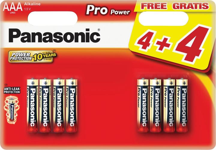 Produktbild Panasonic Micro (AAA)-Batterie Alkali-Ma (8 Stk., AAA)