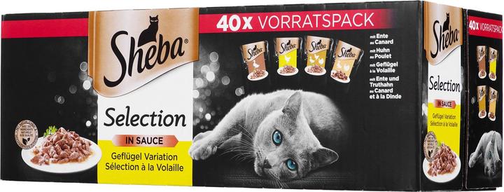 Sheba Sélection en sauce (Adulte, 40 pcs, 3400 g)