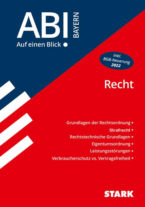 Energie-Label Abi - auf einen Blick! Wirtschaft/Recht Bayern: Recht (Deutsch, Tino Zirkenbach, 2023)