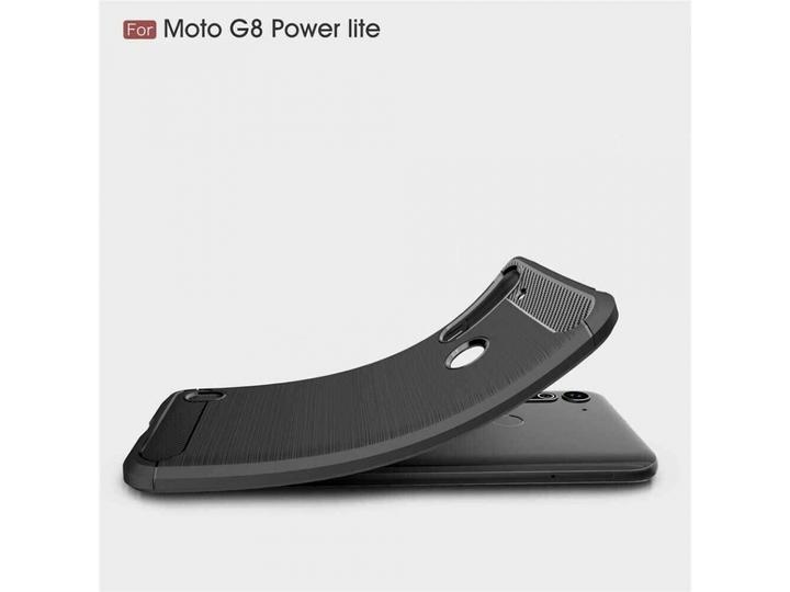 Actual product image Screenguard Motorola Moto G8 Power Lite Cover Carbon Brushed Soft TPU (Motorola Moto G8 Power Lite)