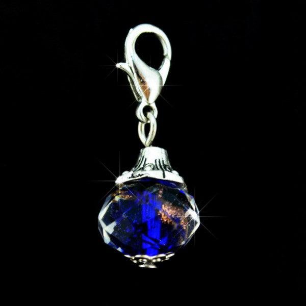 Produktbild Hermex Charm Anhänger für Thomas Sabo / Pandora Armband - Blau (Edelstahl)