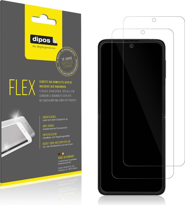 Actual product image Dipos Screen Protector Full-Cover 3D (2 Piece, Samsung Galaxy Z Flip5)