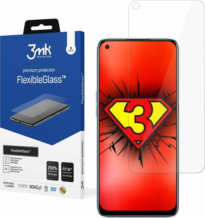 Produktbild 3MK hybrid glass Flexible 2.5D for Realme 6 (1 Stück, Realme 6)