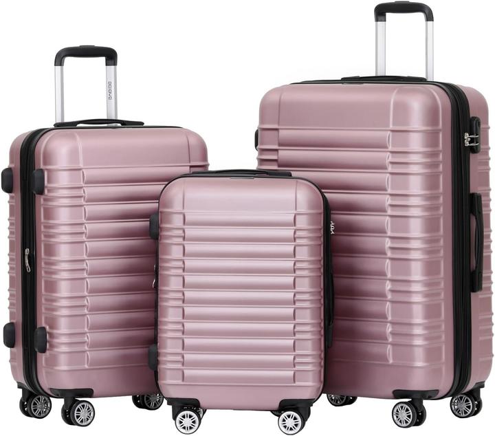 Produktbild Beibye Hartschalen-Kofferset mit Zwillingsrollen (Handgepäck (bis 50l), M (50 - 90l), L (90 - 115l))