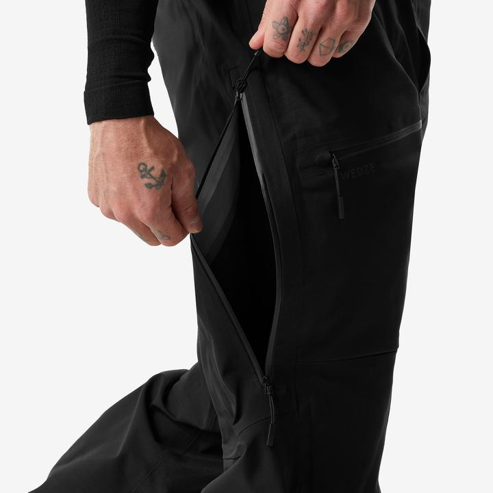 Immagine prodotto Wedze Pantaloni da sci da uomo a salopette molto impermeabili - FR900 nero (M)