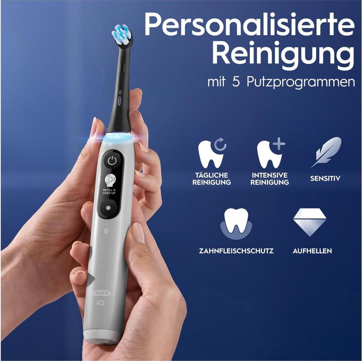 Actual product image Oral-B Elektrische Zahnbürste iO Series6 Grey Opal (Oscillating toothbrush)