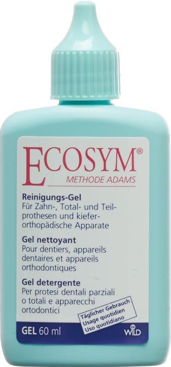 Produktbild Ecosym Reinigungsgel für 3. Zähne Total und Teilprothesen (60 ml, Mundspülung)