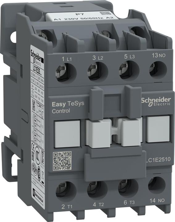 Image du produit Schneider Electric Easy TeSys Contacteur de puissance 3P 25A 1NO 230V AC 50/60Hz LC1E2510P7