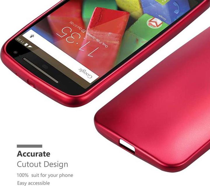 Productafbeelding Cadorabo TPU matte metalen hoes (Motorola Moto G2 (2de gen))