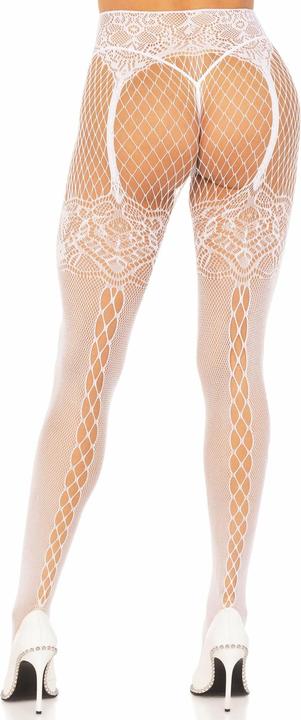 Produktbild Leg Avenue Fischnetzstrumpfhose Mit Rückennaht (One Size)