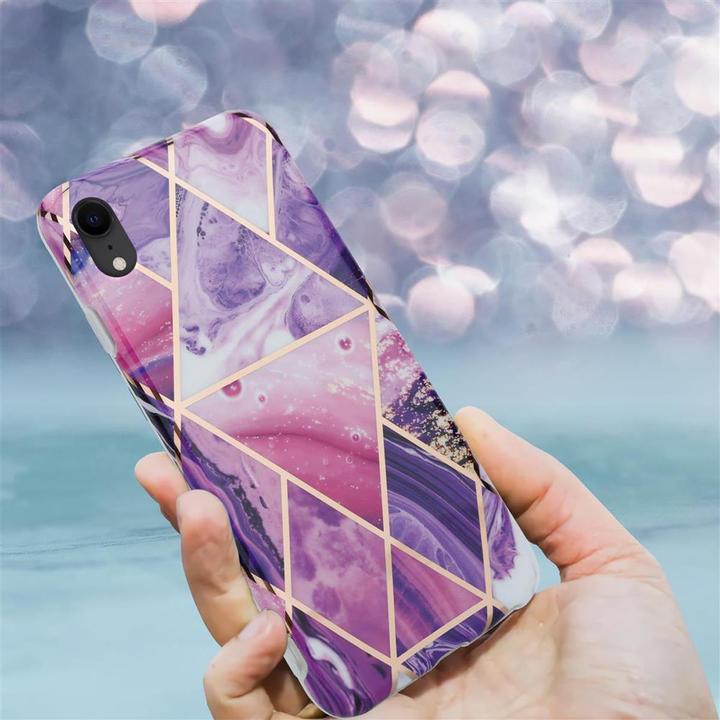 Produktbild Cadorabo IMD TPU Bunter Marmor Cover (Apple iPhone XR)