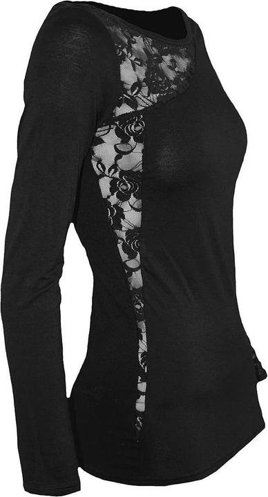 Actual product image Spiral Womens/Ladies Lace Shoulder Long-Sleeved Top (XXL)