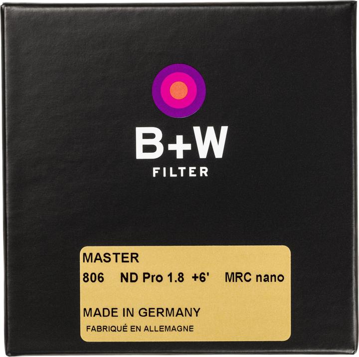 Produktbild B+W ND 1,8 MRC nano MASTER 95mm (95 mm, ND- / Graufilter, 95 mm)