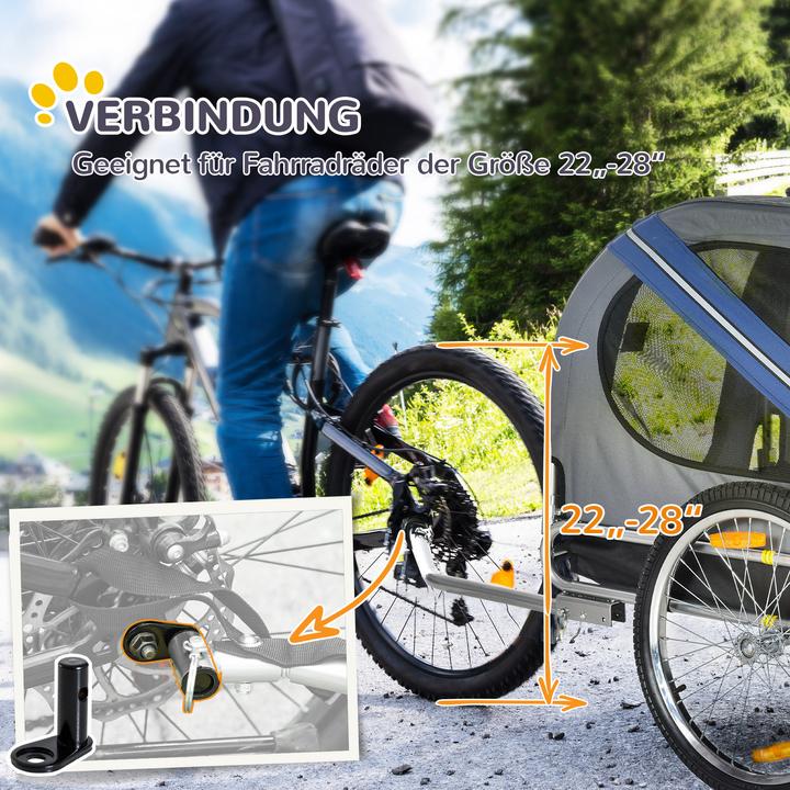 Actual product image PawHut Bicycle trailer for dogs