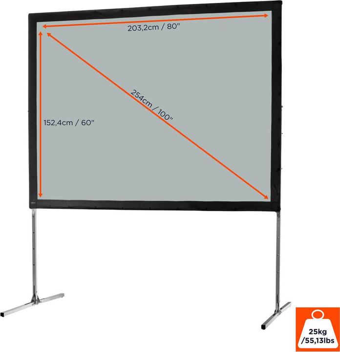 Actual product image Celexon Mobile Expert Folding Frame Screen - Canvas (99.61", 4:3)