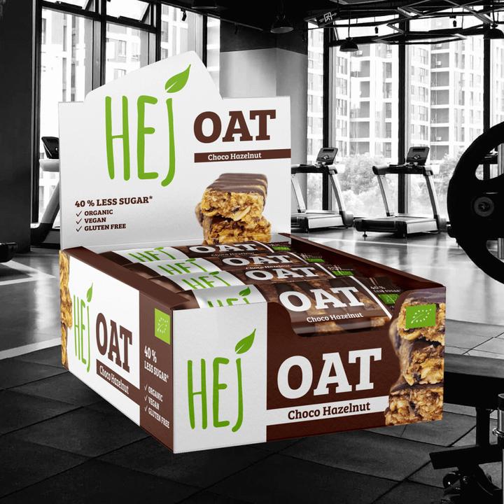 Produktbild HEJ Nutrition Hej Oat (bio) (12 x 45G) (Schokolade, Haselnuss, 12 Stk., 540 g)