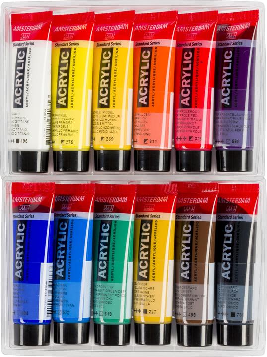 Image du produit Amsterdam Set de démarrage pour la peinture acrylique (Multicolore, 20 ml)