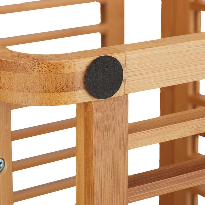 Actual product image Relaxdays Bamboo Storage Shelf (33 x 33 x 33 cm)