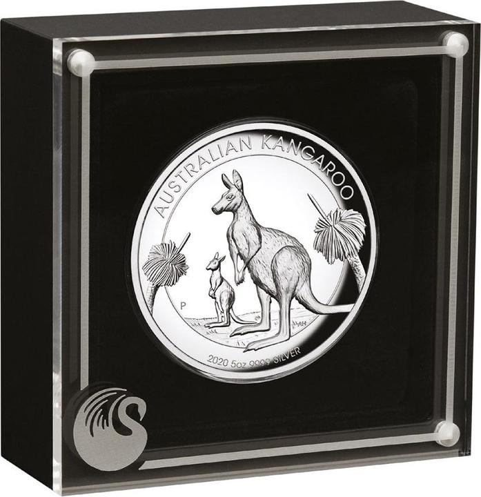 Immagine prodotto The Perth Mint Silber 5 oz Känguru PP High Relief - 2020 (1.00, 2020)